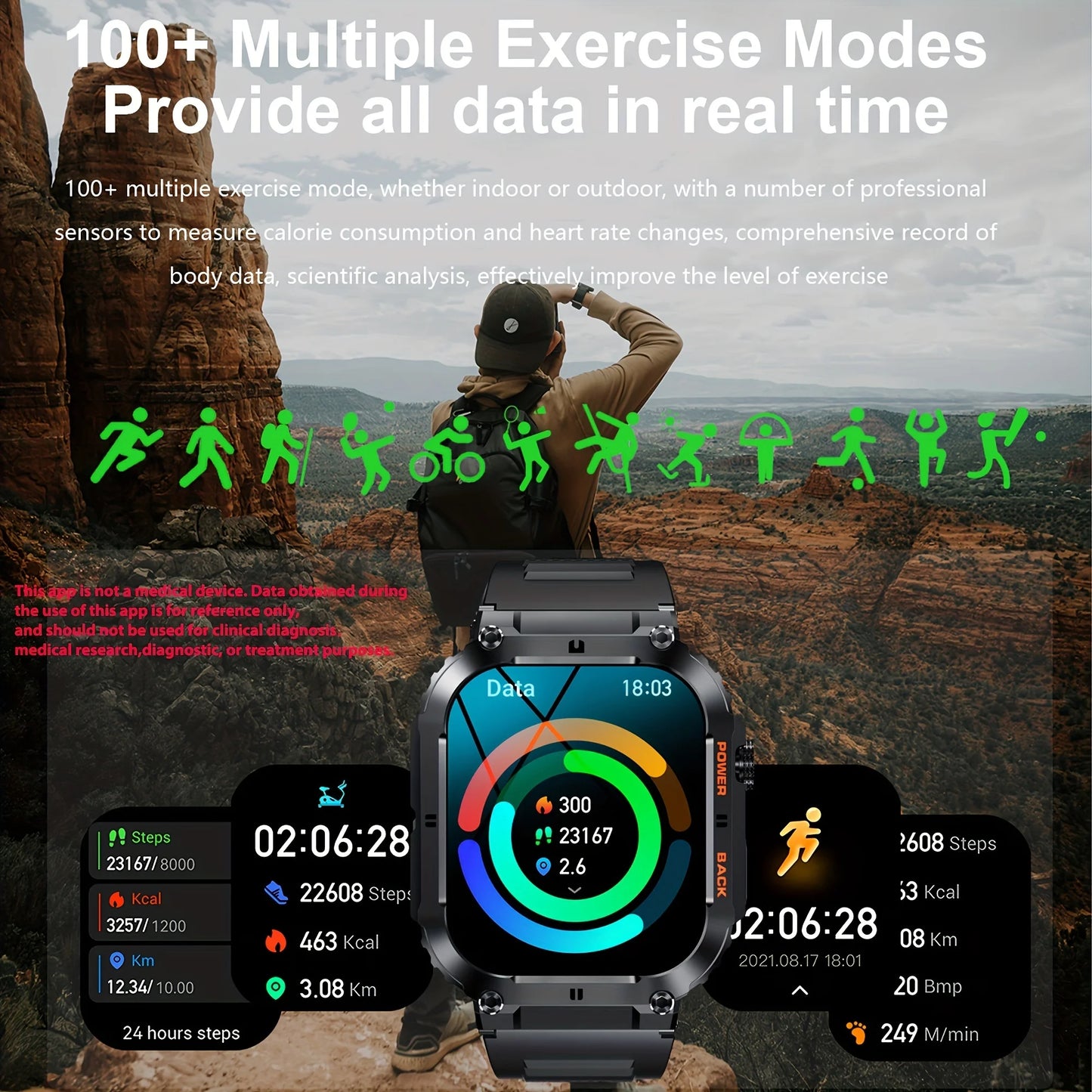 Smartwatch For Android And iPhone, Answer Calls, Fitness Tracker