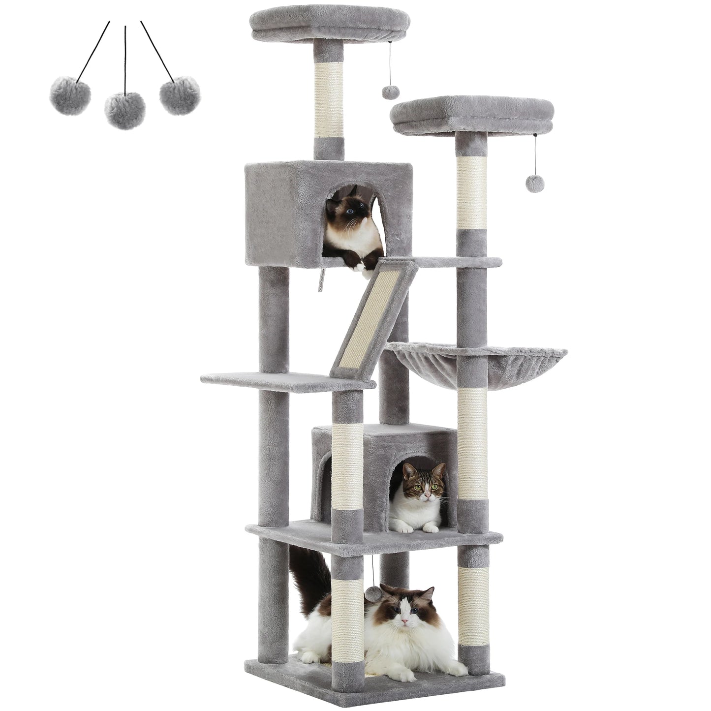PAWZ Road Five Level Cat Tree Indoor Playground With Scratching Posts