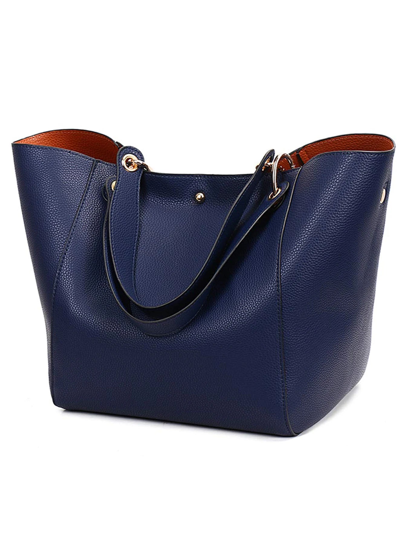 PU Leather Tote Bag For Women Waterproof Shoulder Handbag