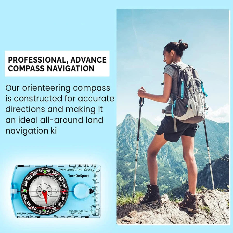 Professional Waterproof Camping Compass for Outdoor Navigation
