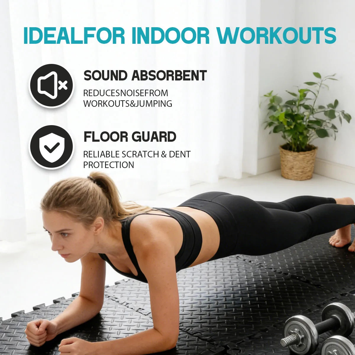 Eva Interlocking Puzzle Exercise Mat For Home Gym Flooring