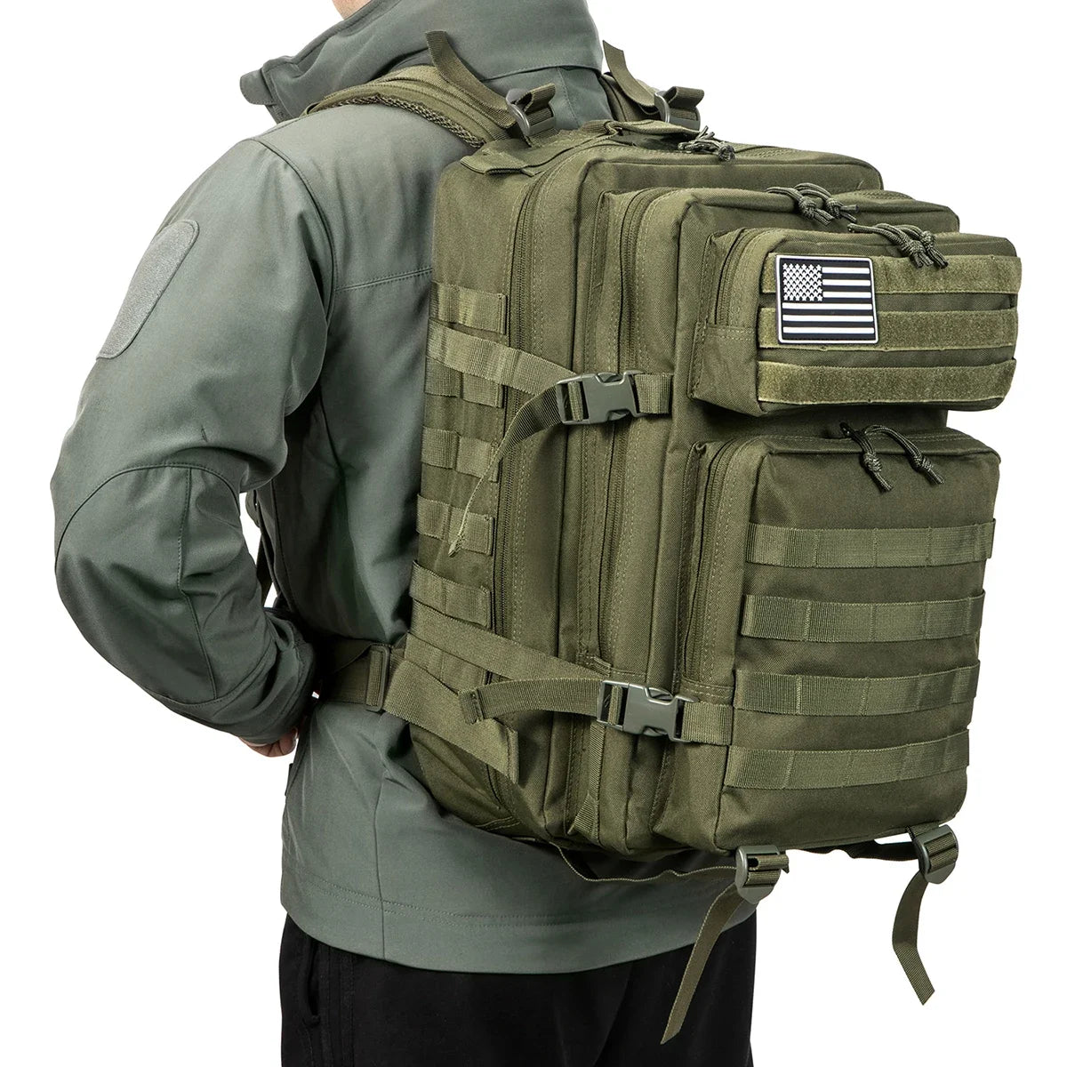 ReFire Gear Tactical Backpack Large Capacity Rucksack For Hiking