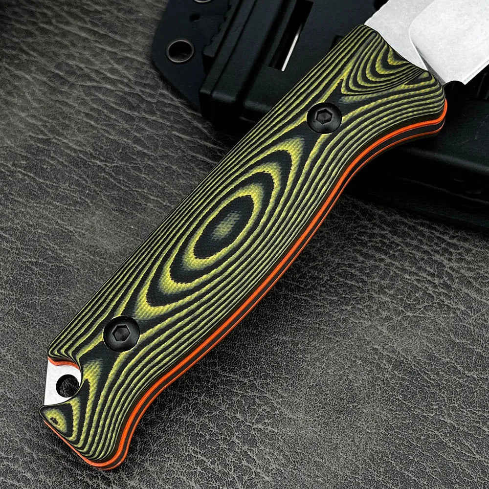 Edieu DIY Supplies Outdoor Pocket Knife Fixed Blade Stainless Steel