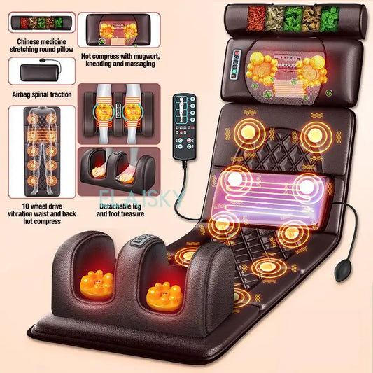 ELAISKY Electric Massage Cushion For Neck Back Foot Relief