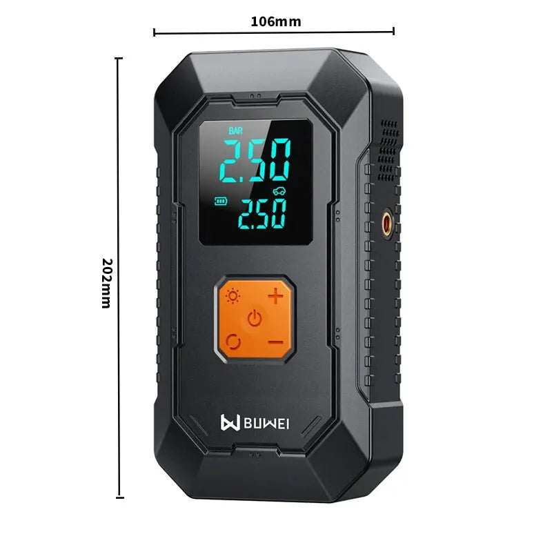 HelloLeiboo Car Jump Starter Air Pump Power Bank 4In1