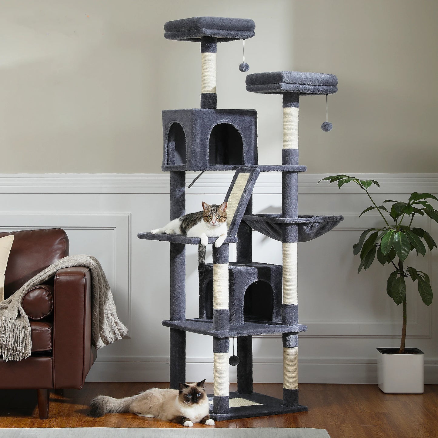 PAWZ Road Five Level Cat Tree Indoor Playground With Scratching Posts