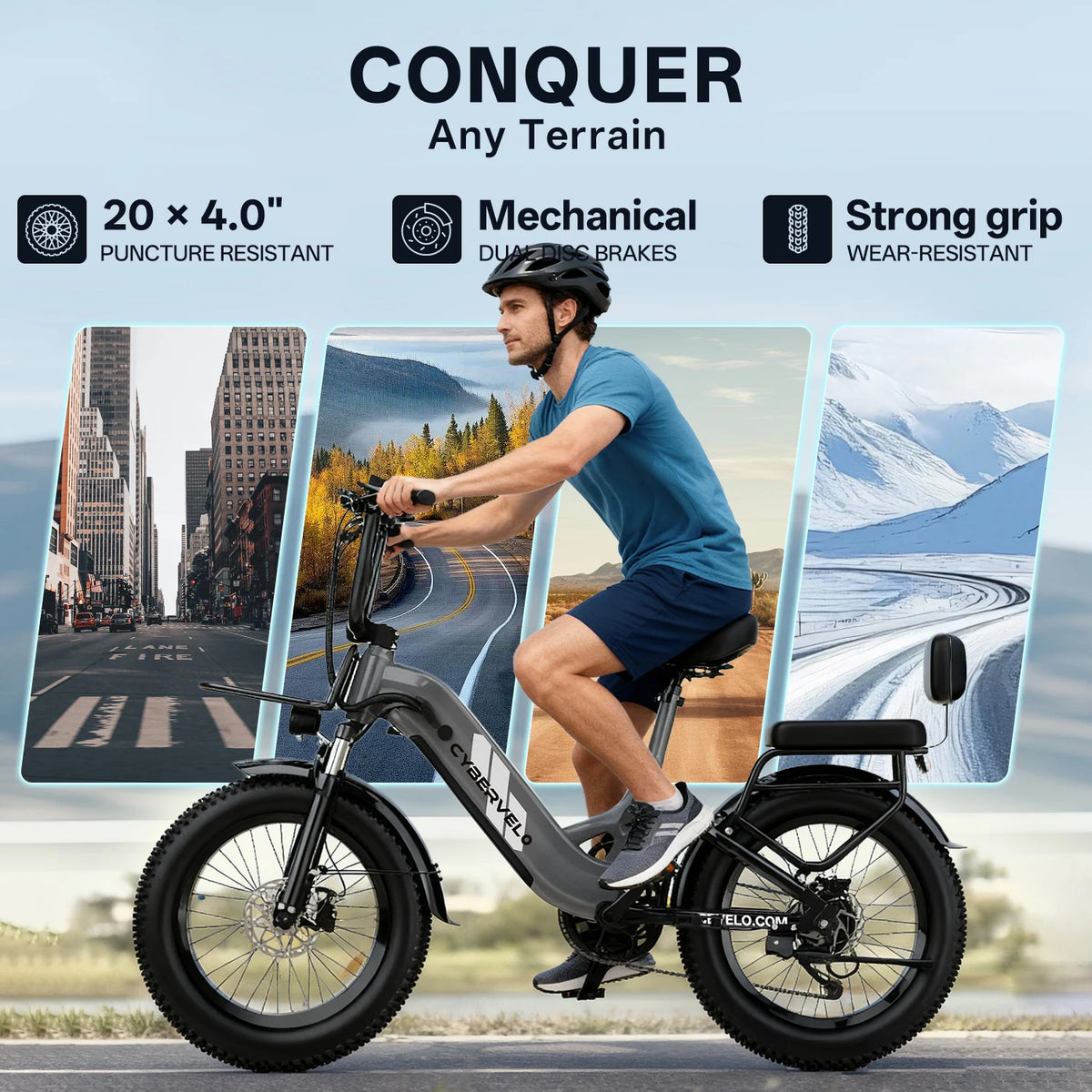 Cybervelo Stepthru Electric Bike 1500W 20ah Battery Seven Speed