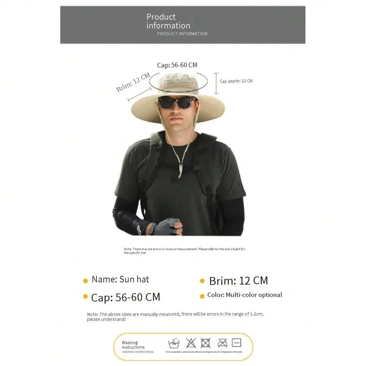 Mens Solar Powered Cooling Fishing Hat With Fan