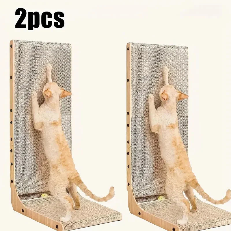 L Shape Cat Scratching Post Cardboard Indoor Durable Furniture Protection