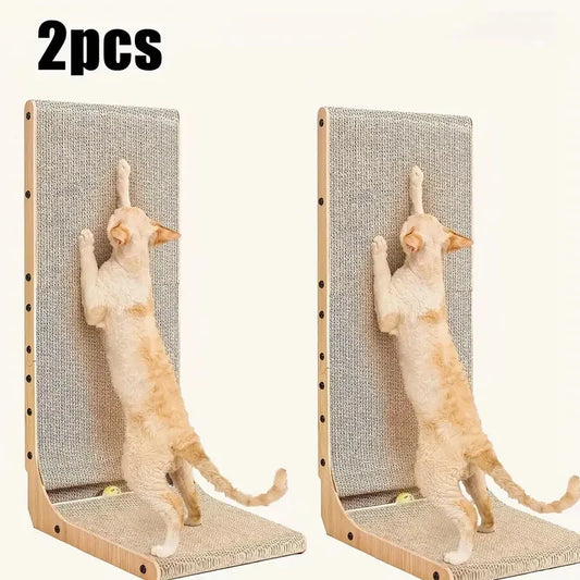 L Shape Cat Scratching Post Cardboard Indoor Durable Furniture Protection