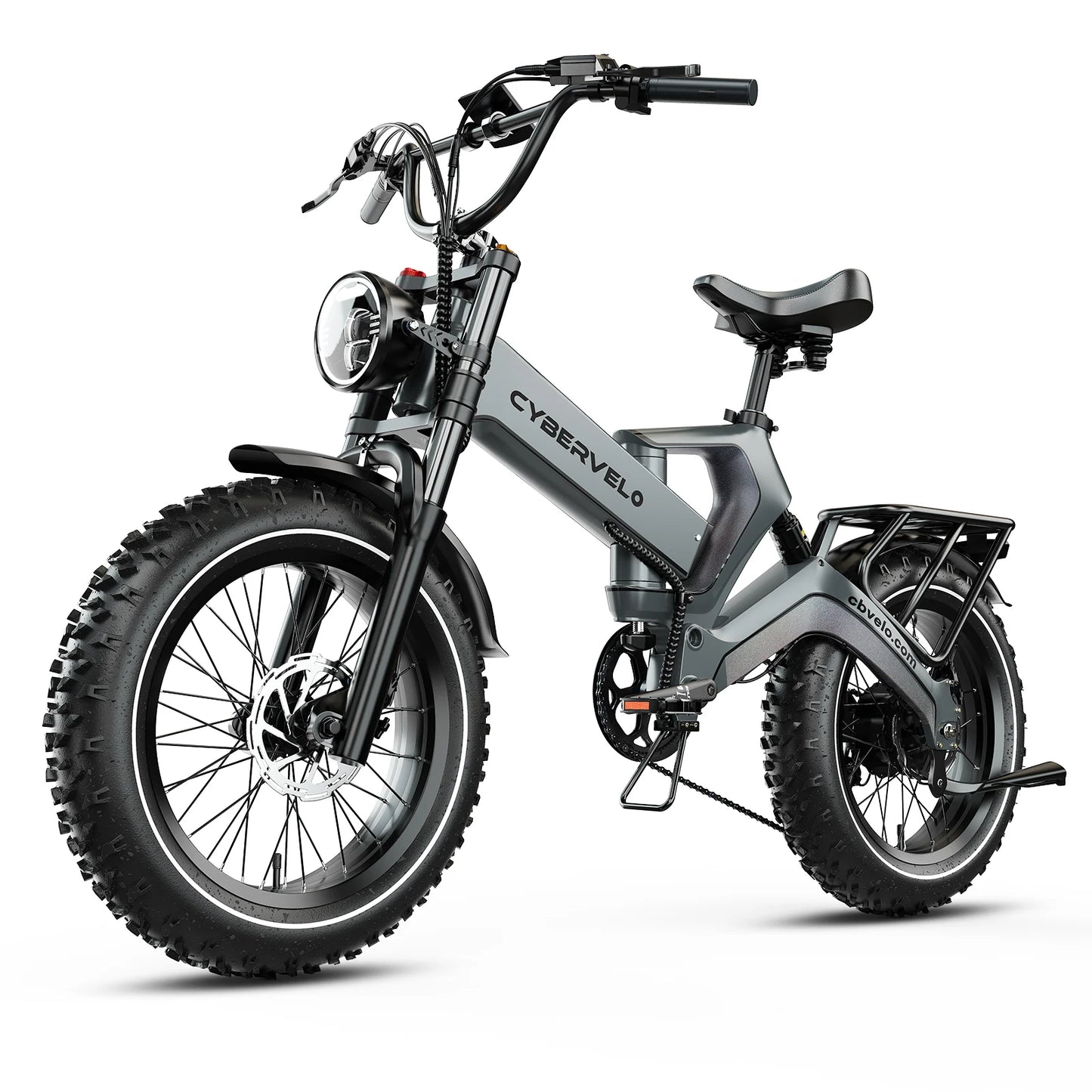 CYBERVELO Fat Tire Foldable Ebike 2000W Peak Motor 48V
