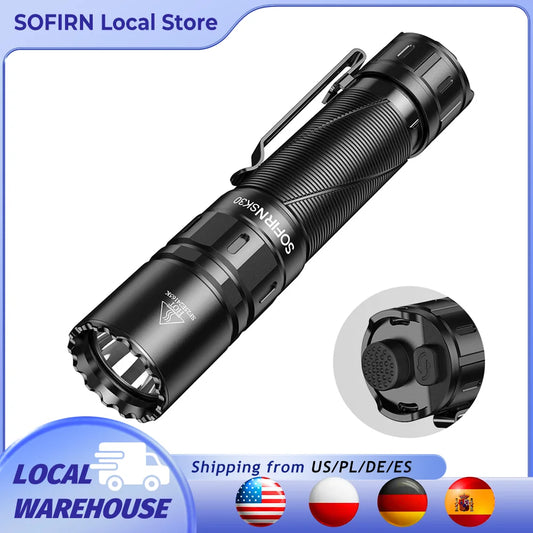Sofirn SK30 Tactical Flashlight With Dual Tail Switches