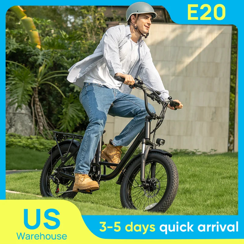URLIFE 1000W Fat Tire Electric Bike Off Road City Commuter