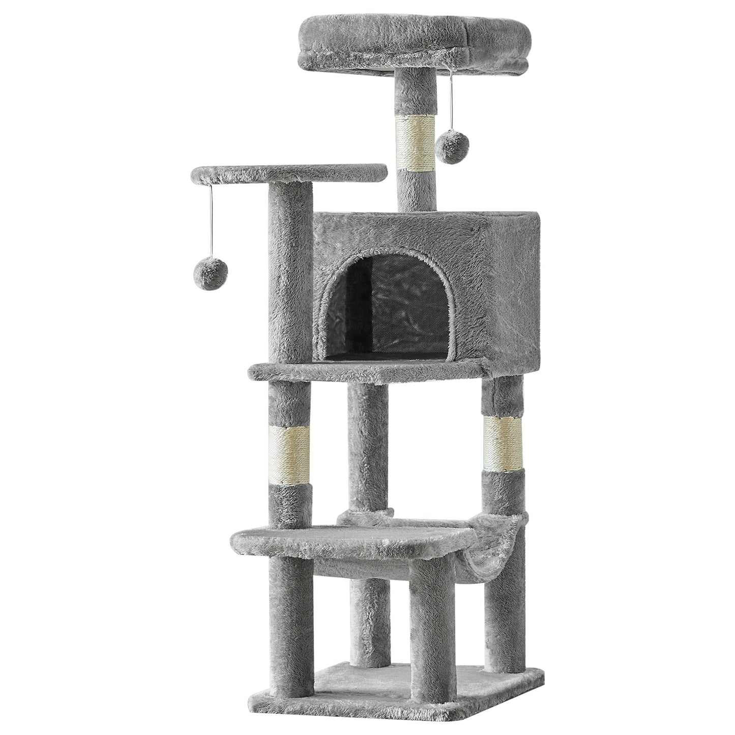 JHK Cat Tree Tower For Indoor Cats With Sisal Posts