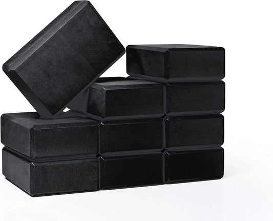 EVA Foam Yoga Blocks 10 Pack For Stretching And Balance