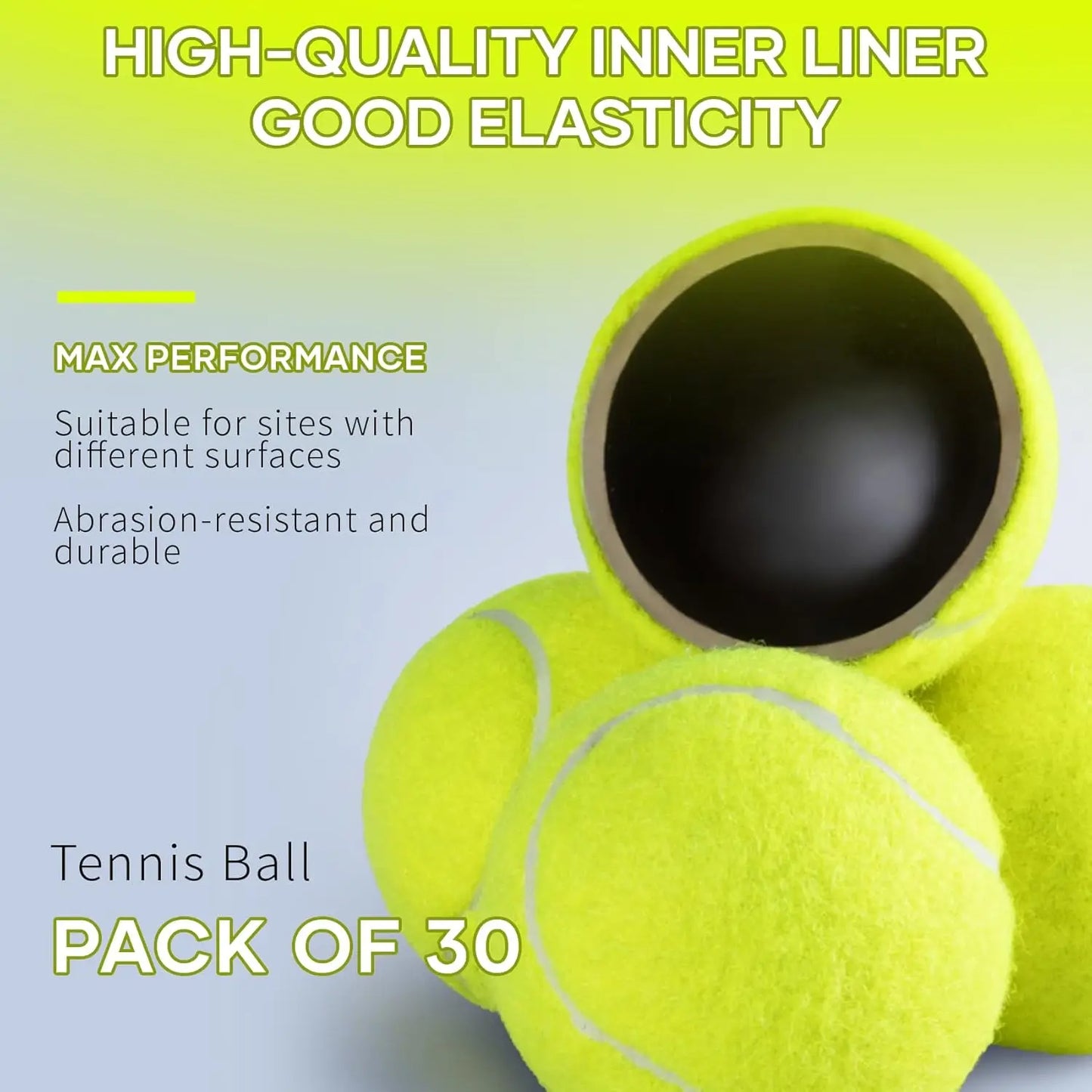 Tennis Balls Bucket 38 Pack For Training And Practice
