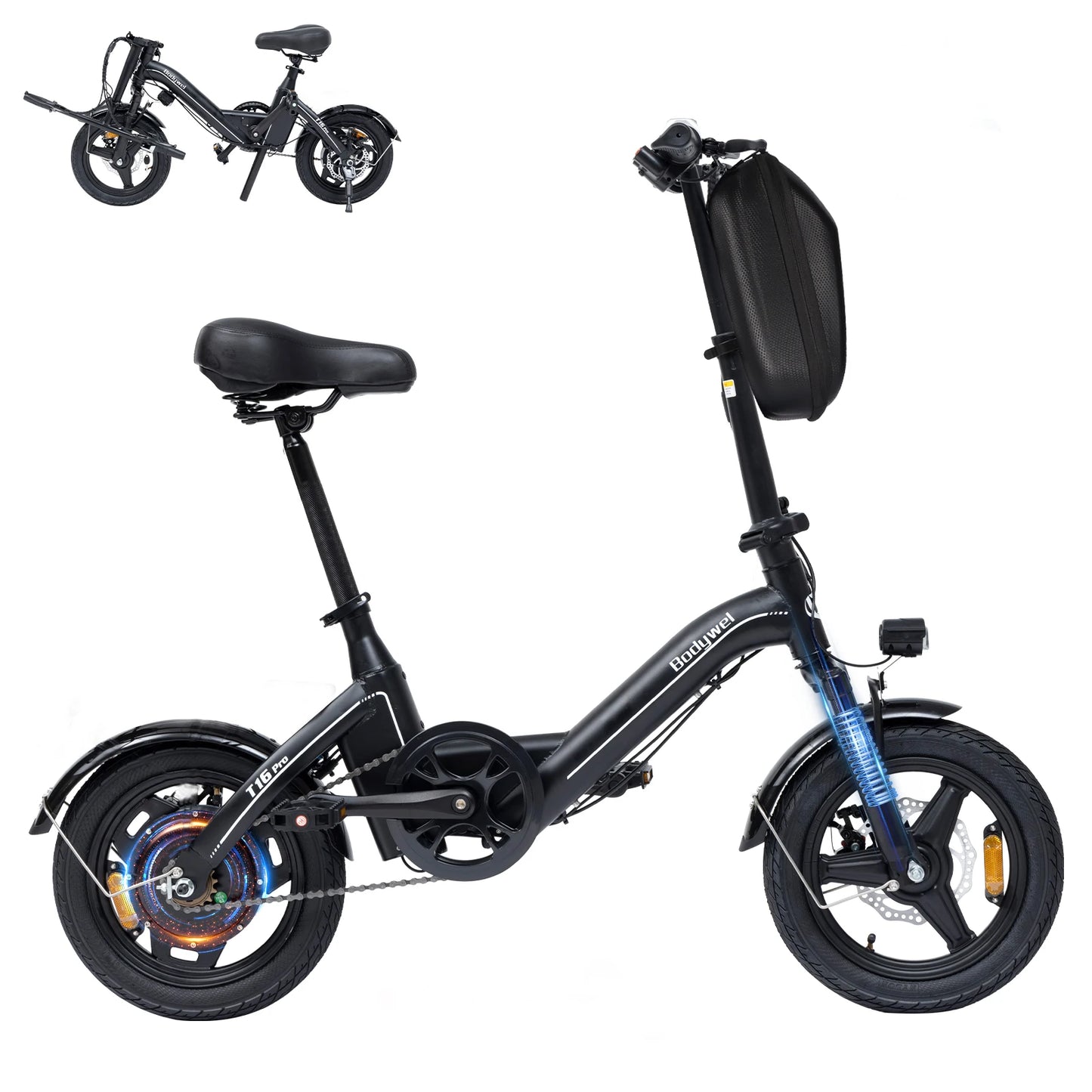 T16Pro Foldable 750W Electric Bike