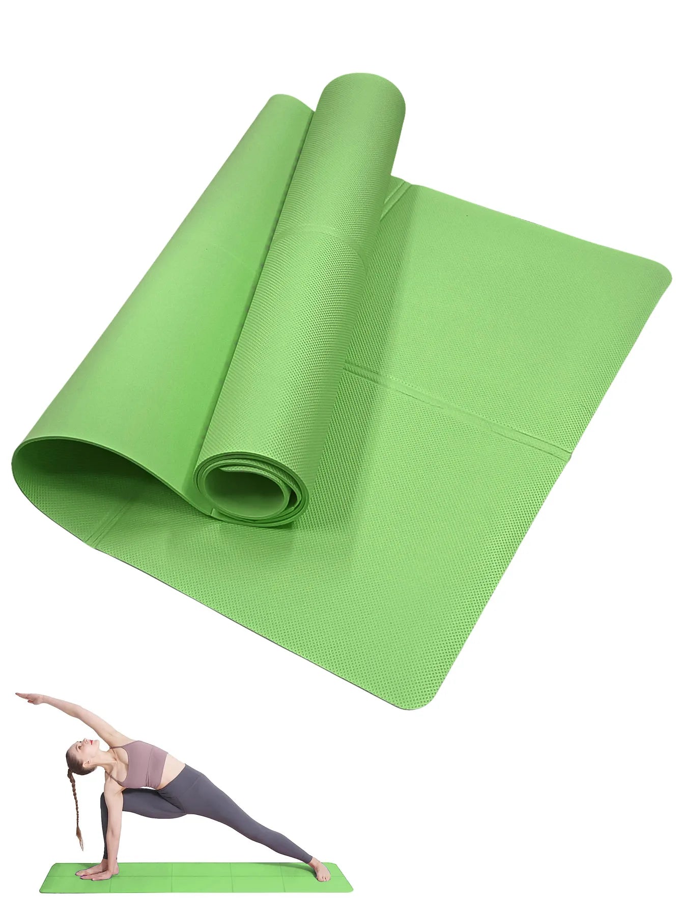 Yoga Mat Non Slip Fitness Pad for Home Gym Travel