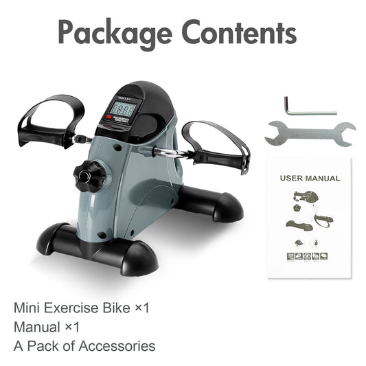 Mini Under Desk Pedal Exerciser Bike With Digital Display Screen