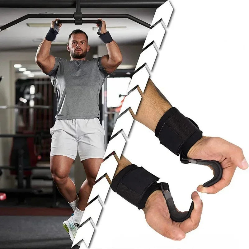 MIHJUSFDH Non Slip Weight Lifting Hooks For Deadlift And Pull Up
