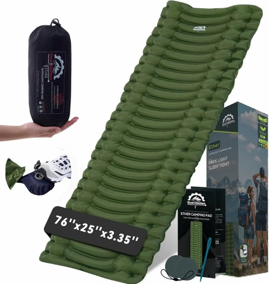 Gear Doctors Ether Ultralight Camping Sleeping Pad For Backpacking