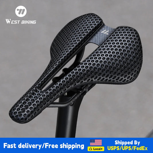 West Biking 3D Printed Bicycle Saddle For Road Bikes