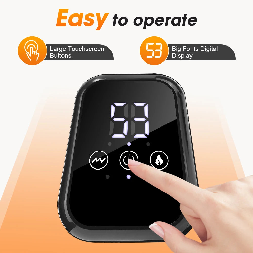 Hailicare Electric Heated Knee Massager With Vibration And Timer