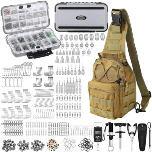 SHXI 397 Pcs Fishing Accessories Kit With Tackle Box